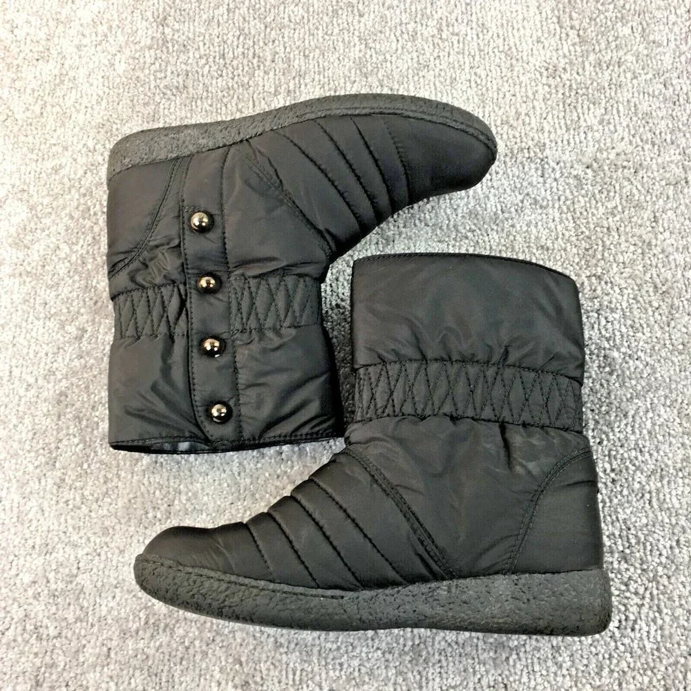 Stuart Weitzman cold weather Rain‎ Snow black boots Slip On Women's Sz 8.5 N